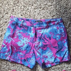 Banana Republic Women's Shorts - Blue and Pink Floral